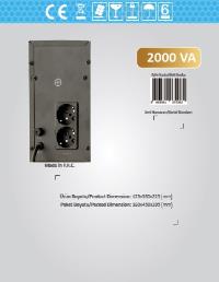 DOTVOLT VOLT LN 2000VA Line Interacrive UPS 5/15 Dk [2x9Ah]